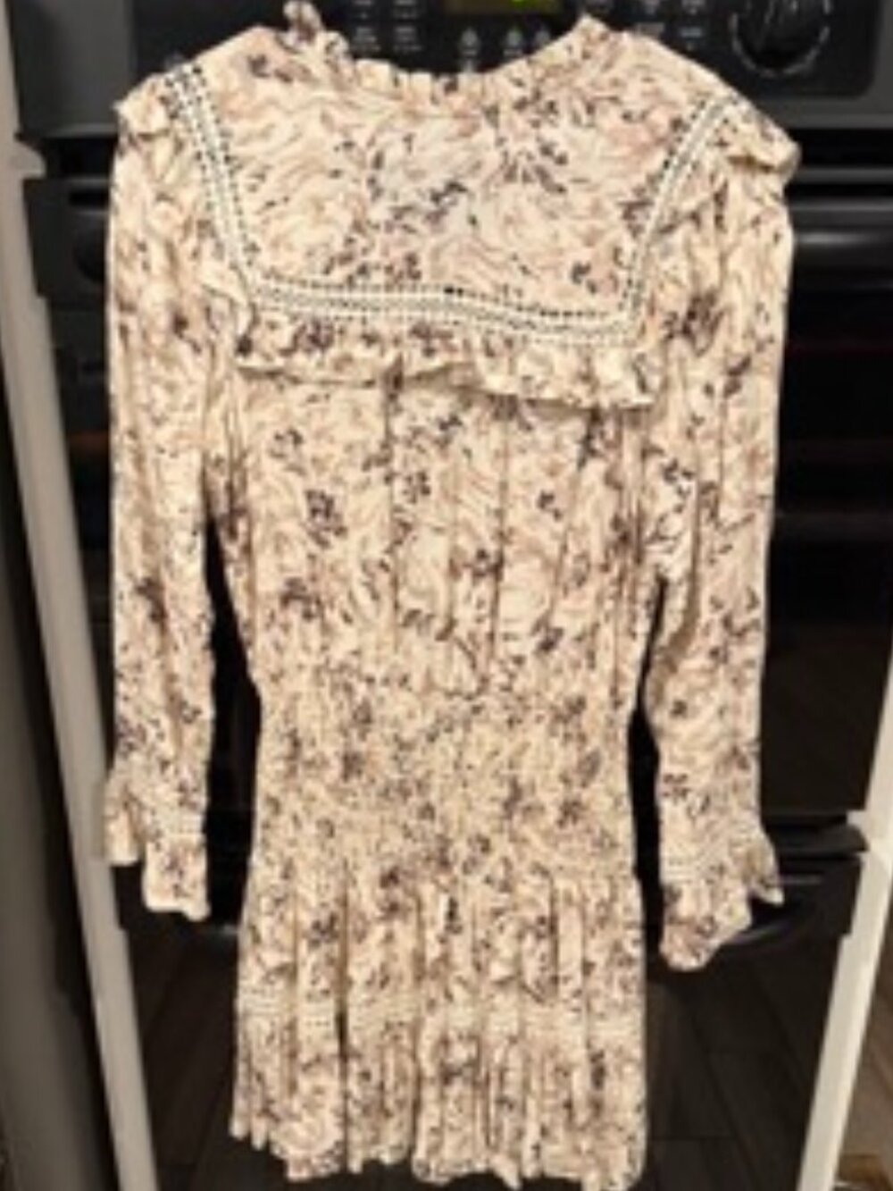 Tart Smock lace mini dress, soft floral super girly size XS
